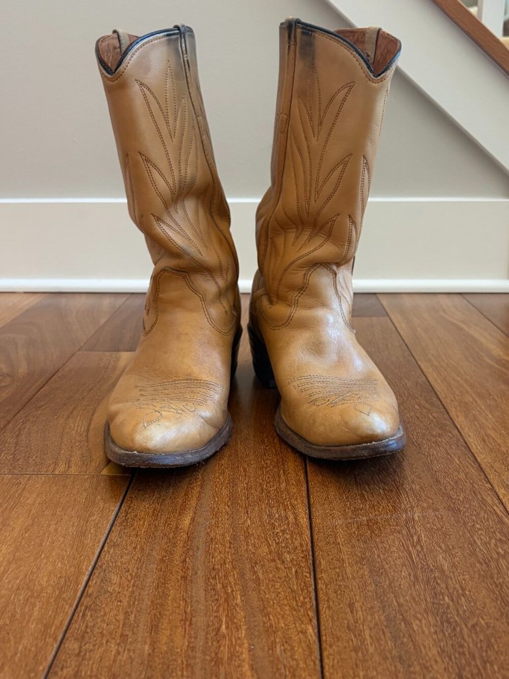 Double H Western tan cowboy boot
